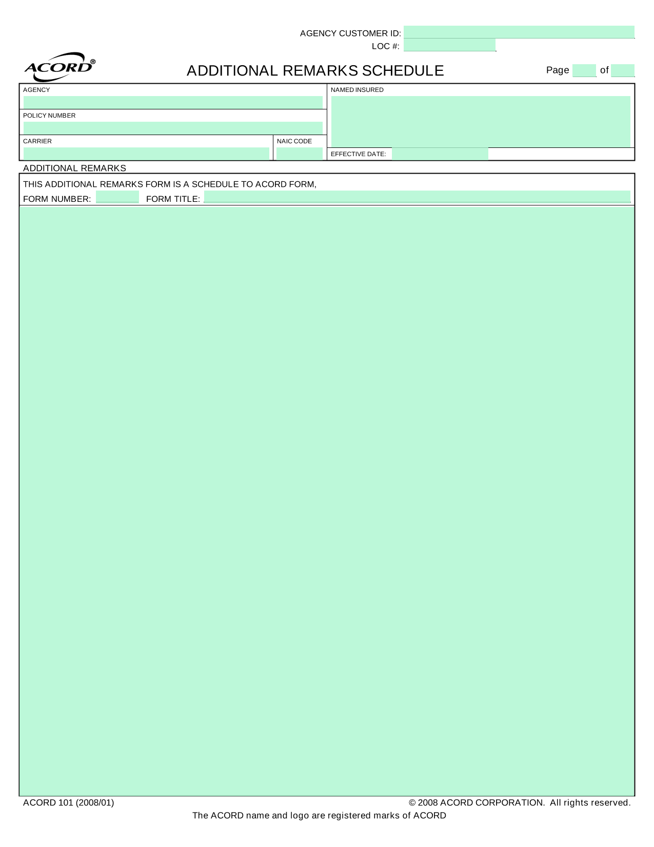Acord 101 screenshot